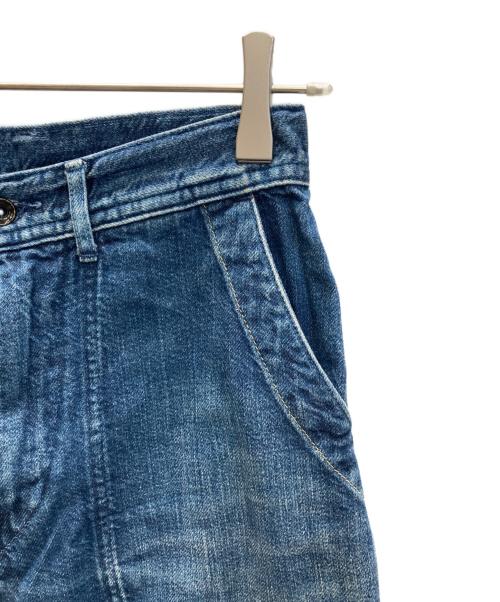 45rpm bakkurii（フォーティーファイブアールピーエム）45rpm Bakkurii (フォーティーファイブアールピーエム) ワイドデニム巻きパンツ インディゴ サイズ:SIZE 1の古着・服飾アイテム