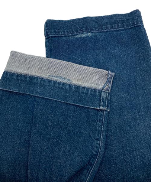 45rpm bakkurii（フォーティーファイブアールピーエム）45rpm Bakkurii (フォーティーファイブアールピーエム) ワイドデニム巻きパンツ インディゴ サイズ:SIZE 1の古着・服飾アイテム