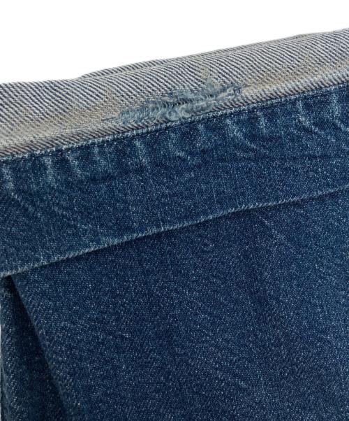 45rpm bakkurii（フォーティーファイブアールピーエム）45rpm Bakkurii (フォーティーファイブアールピーエム) ワイドデニム巻きパンツ インディゴ サイズ:SIZE 1の古着・服飾アイテム