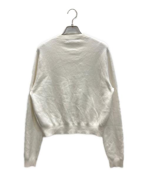 CABAN（キャバン）CABaN (キャバン) コットンカシミヤ クルーネックカーディガン ベージュ サイズ:SIZE Sの古着・服飾アイテム