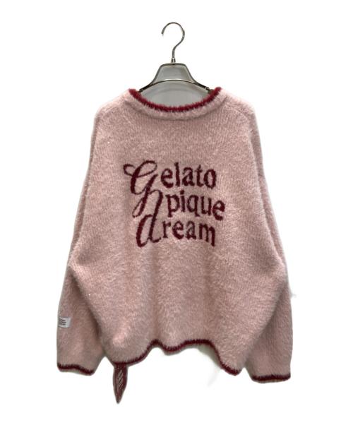 gelato pique（ジェラートピケ）gelato pique (ジェラートピケ) ラメフェザー セットアップ ルームウェア ピンク×レッド サイズ:Free 未使用品の古着・服飾アイテム