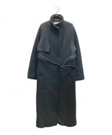 PUBLIC TOKYO（パブリックトウキョウ）の古着「アシメオーバーヨークコート」｜グレー