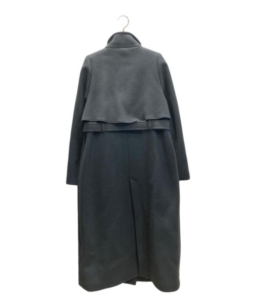 PUBLIC TOKYO（パブリックトウキョウ）PUBLIC TOKYO (パブリックトウキョウ) アシメオーバーヨークコート グレー サイズ:01の古着・服飾アイテム