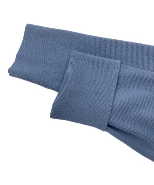 CELFORD（セルフォード）CELFORD (セルフォード) トレンチ風ニットタイトワンピース ブルー サイズ:36の古着・服飾アイテム