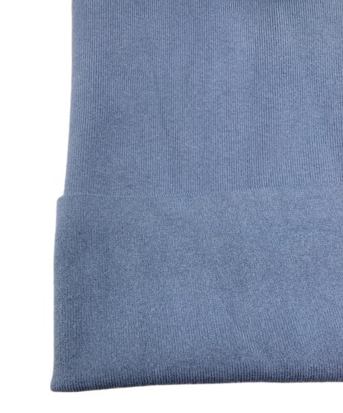 CELFORD（セルフォード）CELFORD (セルフォード) トレンチ風ニットタイトワンピース ブルー サイズ:36の古着・服飾アイテム