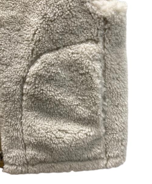 MACPHEE（マカフィー）MACPHEE (マカフィー) エコムートン ジップアップジレ ベージュ サイズ:36の古着・服飾アイテム