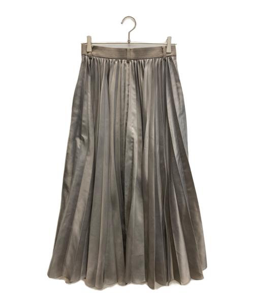 sacai（サカイ）sacai (サカイ) ウール 異素材 ドッキング プリーツスカート ベージュ サイズ:SIZE 1の古着・服飾アイテム