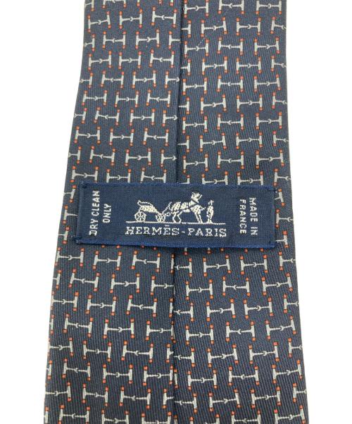 HERMES（エルメス）HERMES (エルメス) ファソネH シルクネクタイ ネイビー サイズ:表記なしの古着・服飾アイテム