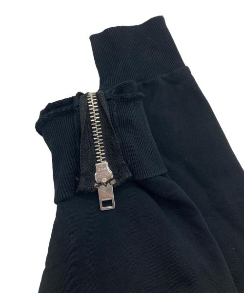 DIESEL（ディーゼル）DIESEL (ディーゼル) ジップデザインクルーネックスウェット ブラック サイズ:XSの古着・服飾アイテム