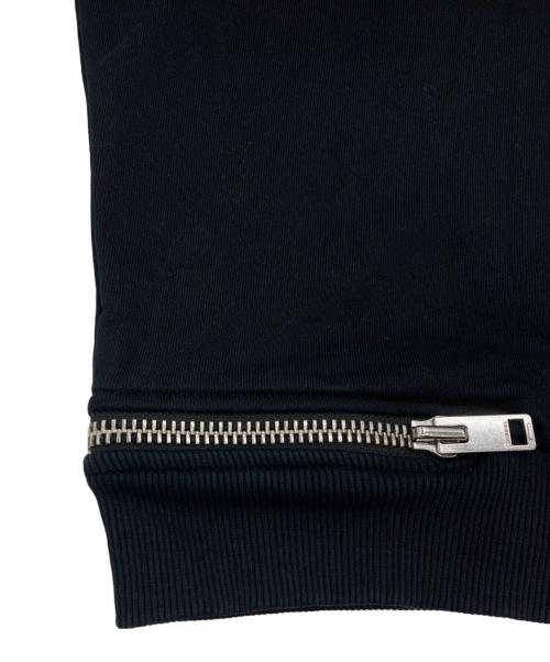 DIESEL（ディーゼル）DIESEL (ディーゼル) ジップデザインクルーネックスウェット ブラック サイズ:XSの古着・服飾アイテム