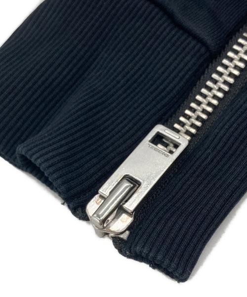 DIESEL（ディーゼル）DIESEL (ディーゼル) ジップデザインクルーネックスウェット ブラック サイズ:XSの古着・服飾アイテム