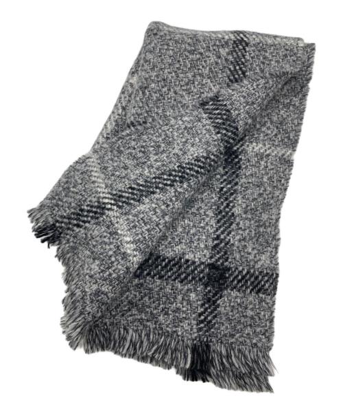 JOHNSTONS OF ELGIN（ジョンストンズオブエルガン）JOHNSTONS OF ELGIN (ジョンストンズオブエルガン) チェックストール グレー サイズ:下記参照の古着・服飾アイテム