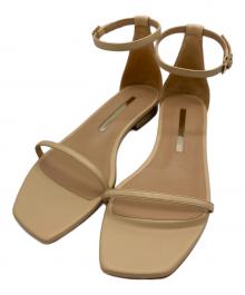 Brenta×FRAMeWORK（ブレンタ×フレームワーク）の古着「別注ストラップフラットサンダル」｜ベージュ