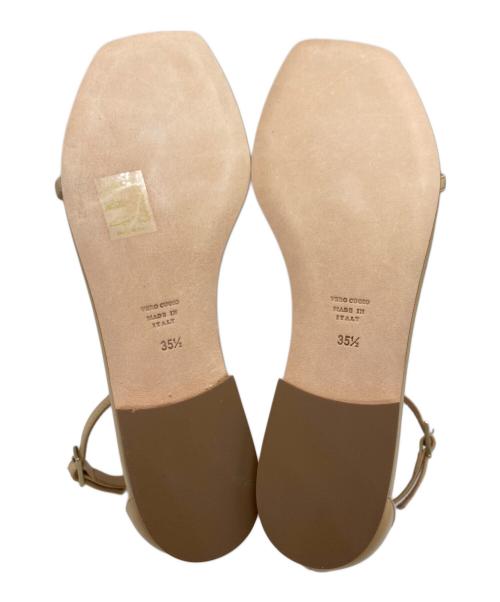 Brenta（ブレンタ）BRENTA (ブレンタ) FRAMeWORK (フレームワーク) 別注ストラップフラットサンダル ベージュ サイズ:35 1/2の古着・服飾アイテム