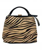 mica della valleミカ デラ ヴァッレ）の古着「cubetto」｜ベージュ×ブラック