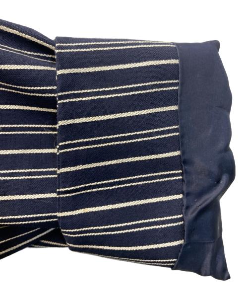 Christian Dior（クリスチャン ディオール）Christian Dior (クリスチャン ディオール) 1B ストライプジャケット ネイビー×ホワイト サイズ:SIZE Mの古着・服飾アイテム