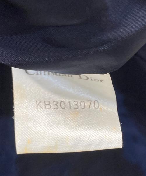 Christian Dior（クリスチャン ディオール）Christian Dior (クリスチャン ディオール) 1B ストライプジャケット ネイビー×ホワイト サイズ:SIZE Mの古着・服飾アイテム