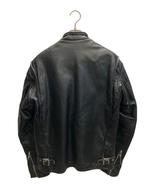 Schott（ショット）Schott (ショット) ボアライナー付 シングルライダースジャケット ブラック サイズ:SIZE 38の古着・服飾アイテム