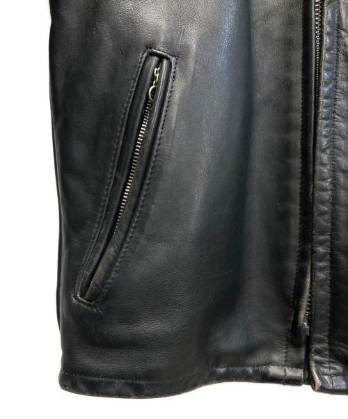 Schott（ショット）Schott (ショット) ボアライナー付 シングルライダースジャケット ブラック サイズ:SIZE 38の古着・服飾アイテム