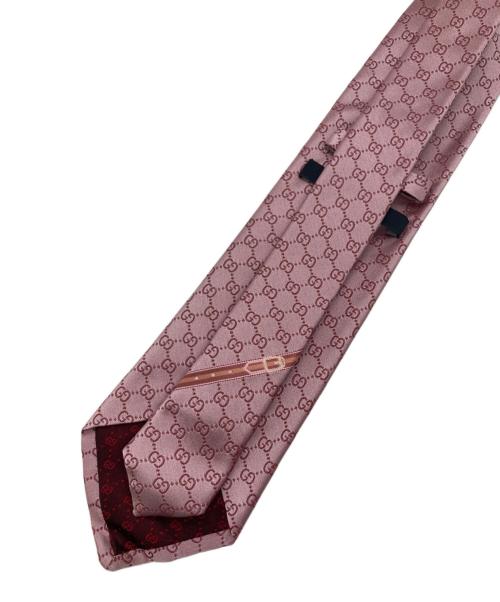 GUCCI（グッチ）GUCCI (グッチ) GGシルク柄ネクタイ ピンク サイズ:下記参照の古着・服飾アイテム