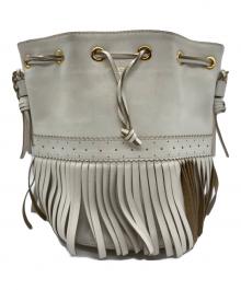 J&M DAVIDSON（ジェイ＆エム デヴィッドソン）の古着「フリンジカーニバルバッグ」｜ベージュ