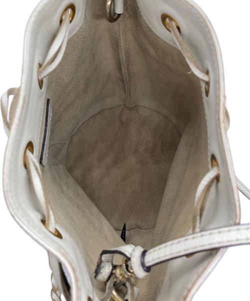 J&M DAVIDSON（ジェイ＆エム デヴィッドソン）J&M DAVIDSON (ジェイ＆エム デヴィッドソン) フリンジカーニバルバッグ ベージュの古着・服飾アイテム