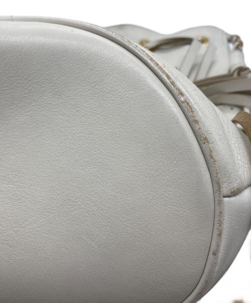 J&M DAVIDSON（ジェイ＆エム デヴィッドソン）J&M DAVIDSON (ジェイ＆エム デヴィッドソン) フリンジカーニバルバッグ ベージュの古着・服飾アイテム