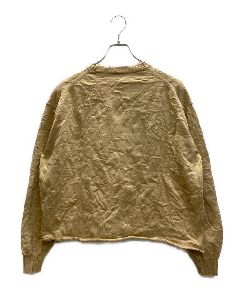 AURALEE（オーラリー）AURALEE (オーラリー) WRINKLED DRY COTTON KNIT PO ベージュ サイズ:3の古着・服飾アイテム