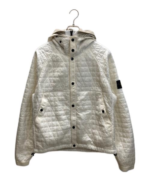 STONE ISLAND（ストーンアイランド）STONE ISLAND (ストーンアイランド) Crinkle reps quilted nylon stretch jacket ホワイト サイズ:Mの古着・服飾アイテム