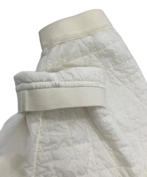 STONE ISLAND（ストーンアイランド）STONE ISLAND (ストーンアイランド) Crinkle reps quilted nylon stretch jacket ホワイト サイズ:Mの古着・服飾アイテム