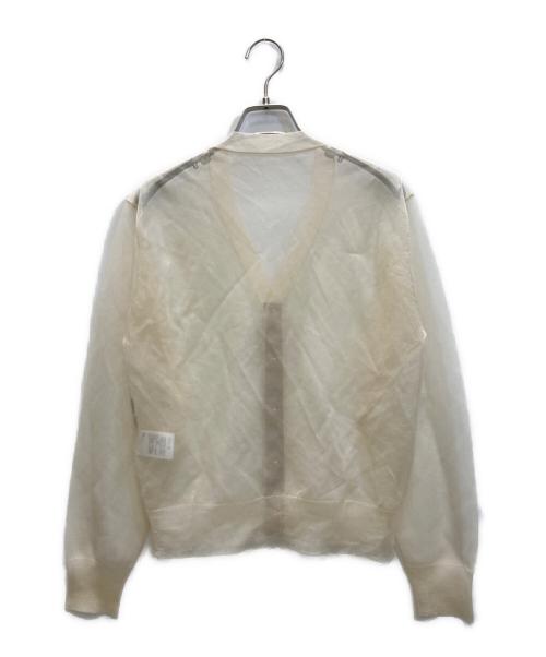 HYKE（ハイク）HYKE (ハイク) SHEER SWEATER CARDIGAN ベージュ サイズ:SIZE 1の古着・服飾アイテム