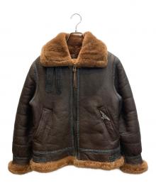 MORGAN MEMPHIS BELLE（モーガン メンフィス ベル）の古着「B-3ムートンフライトジャケット」｜ブラウン