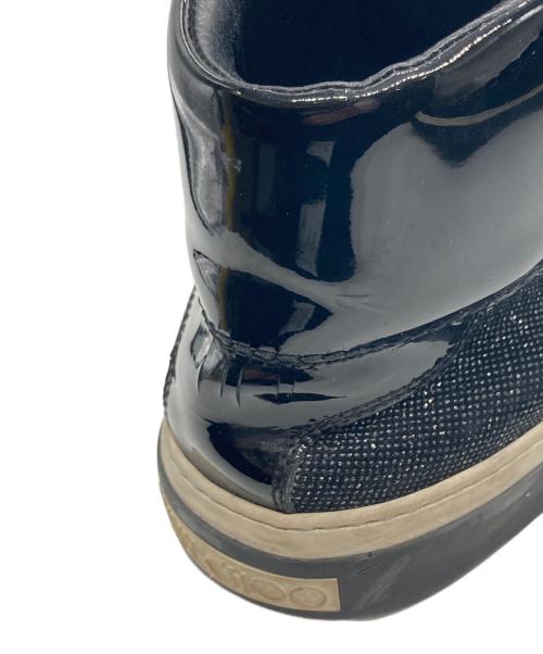 JIMMY CHOO（ジミーチュウ）JIMMY CHOO (ジミーチュウ) ハイカットスニーカー ブラック サイズ:42の古着・服飾アイテム