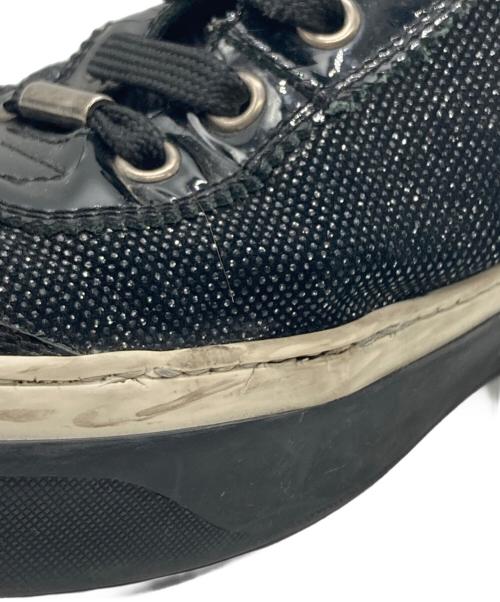 JIMMY CHOO（ジミーチュウ）JIMMY CHOO (ジミーチュウ) ハイカットスニーカー ブラック サイズ:42の古着・服飾アイテム