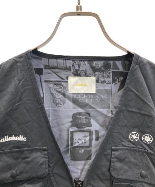 ballaholic（ボーラホリック）ballaholic (ボーラホリック) Asphalt Chronicles (アスファルト クロニクルス) Viewfinder Vest ブラック サイズ:Mの古着・服飾アイテム