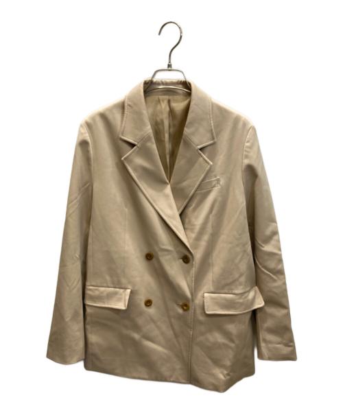 Spick and Span（スピック＆スパン）Spick and Span (スピック＆スパン) ドライツイルダブルブレストジャケット ベージュ サイズ:SIZE 36の古着・服飾アイテム