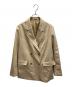 Spick and Span（スピック＆スパン）の古着「ドライツイルダブルブレストジャケット」｜ベージュ