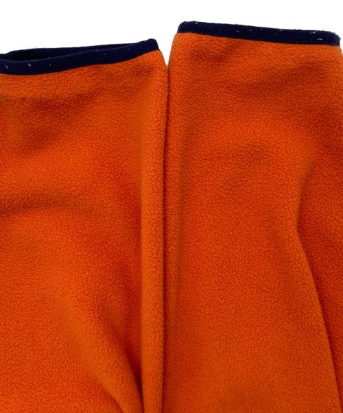 POLO RALPH LAUREN（ポロ・ラルフローレン）POLO RALPH LAUREN (ポロ・ラルフローレン) ハーフスナップ フリースプルオーバー オレンジ×ネイビー サイズ:XXLの古着・服飾アイテム