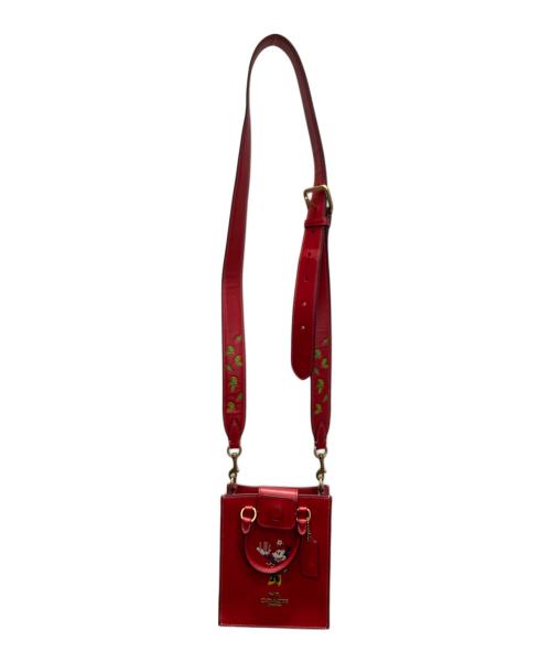COACH（コーチ）COACH (コーチ) Disney (ディズニー) サウス ミニ トート バッグ レッドの古着・服飾アイテム