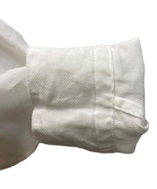 KAGURE（カグレ）kagure (カグレ) ラミースタンドカラーショートシャツ ホワイト サイズ:Freeの古着・服飾アイテム