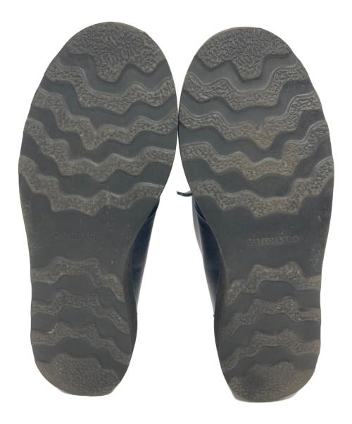 Caminando（カミナンド）Caminando (カミナンド) フロントジップ ショートブーツ ブラック サイズ:SIZE 6の古着・服飾アイテム