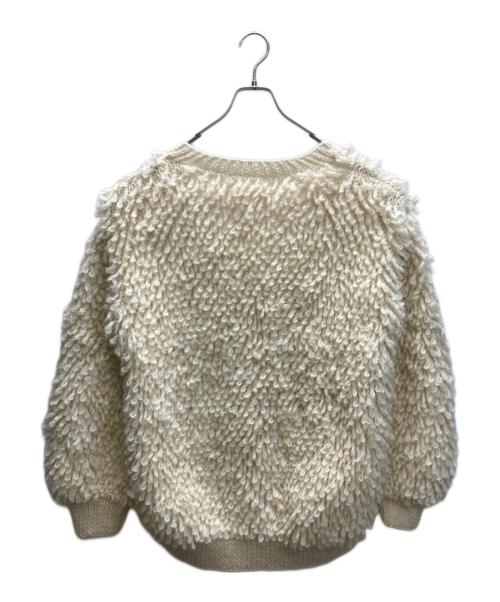 pheeta（フィータ）Pheeta (フィータ) Clara ループ ニット カーディガン ベージュ サイズ:表記なしの古着・服飾アイテム
