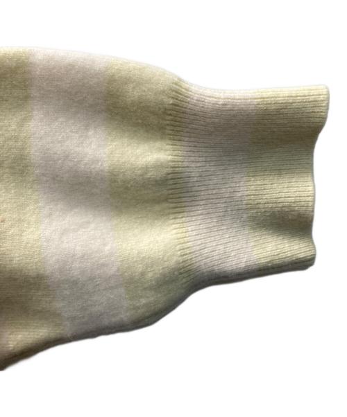 Ron Herman（ロンハーマン）Ron Herman (ロンハーマン) extreme cashmere (エクストリーム カシミア) カシミヤ混ボーダーニット ベージュ×イエロー サイズ:表記なしの古着・服飾アイテム