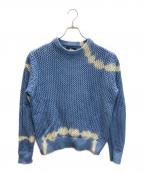 stussyステューシー）の古着「Pigment Dyed Loose Gauge Sweater」｜ブルー