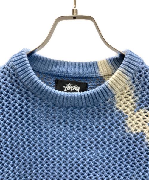stussy（ステューシー）stussy (ステューシー) Pigment Dyed Loose Gauge Sweater ブルー サイズ:Sの古着・服飾アイテム