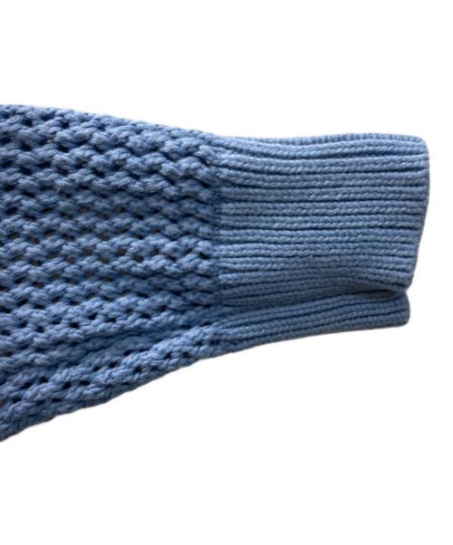 stussy（ステューシー）stussy (ステューシー) Pigment Dyed Loose Gauge Sweater ブルー サイズ:Sの古着・服飾アイテム