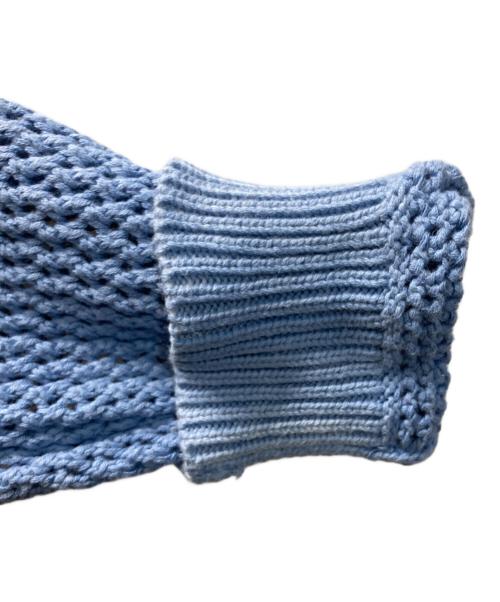 stussy（ステューシー）stussy (ステューシー) Pigment Dyed Loose Gauge Sweater ブルー サイズ:Sの古着・服飾アイテム