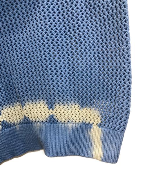 stussy（ステューシー）stussy (ステューシー) Pigment Dyed Loose Gauge Sweater ブルー サイズ:Sの古着・服飾アイテム