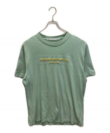 alexanderwang.t グリーン ロゴスウェット　美品 中古・古着通販】ALEXANDER WANG (アレキサンダー・ワン) 刺繍ロゴT