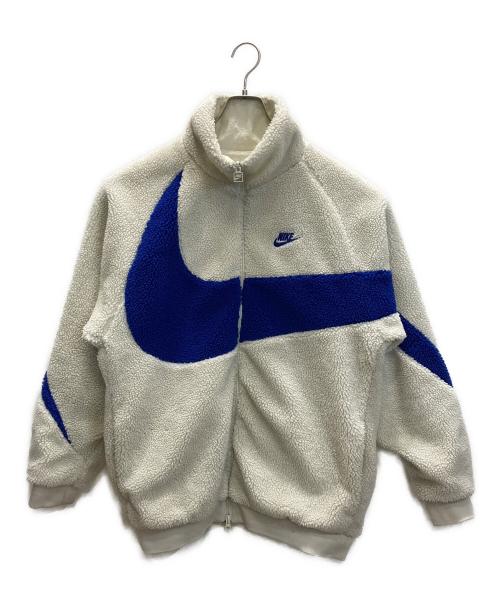 NIKE（ナイキ）NIKE (ナイキ) Full Zip Reversible Boa Jacket ホワイト×ブルー サイズ:SIZE Lの古着・服飾アイテム